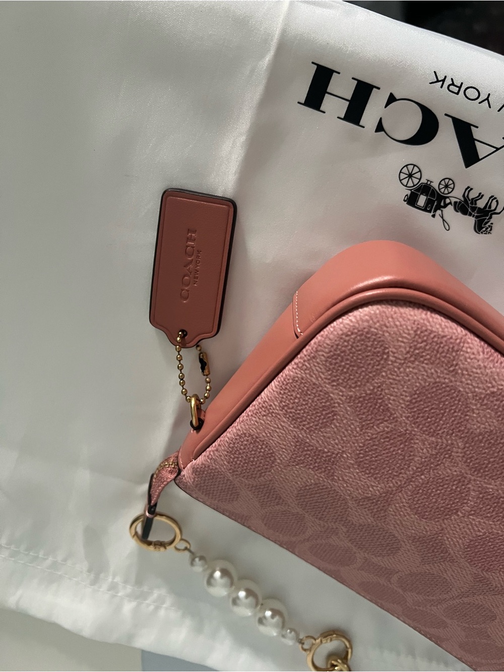 Coach Shoulder Bag with Matching Card Case - Picture 5 of 11